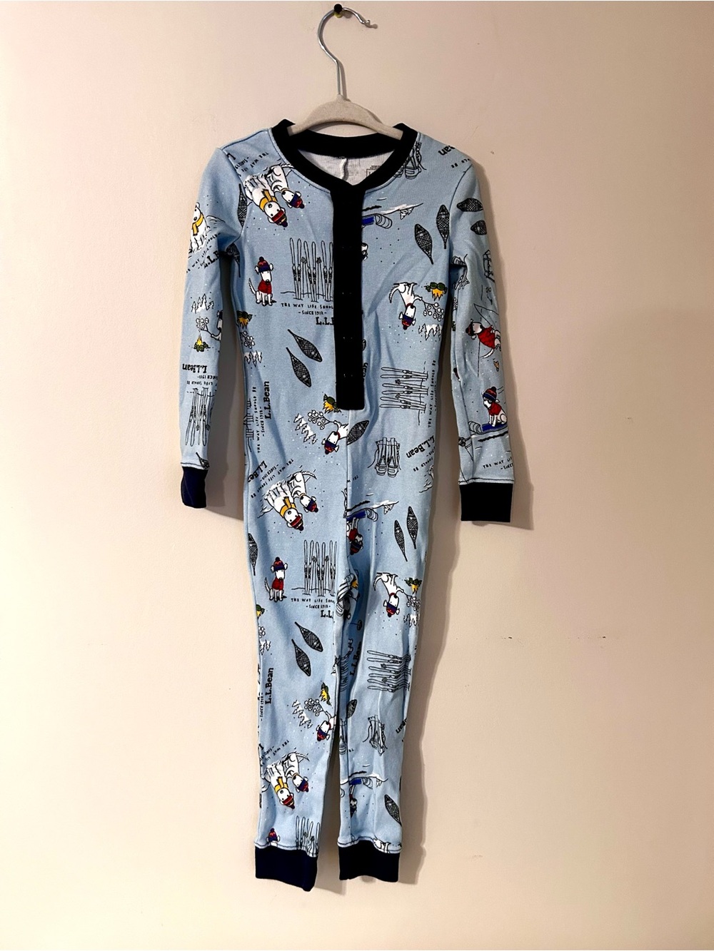 L.L.Bean Buddy the Dog Toddler Pajamas 4T